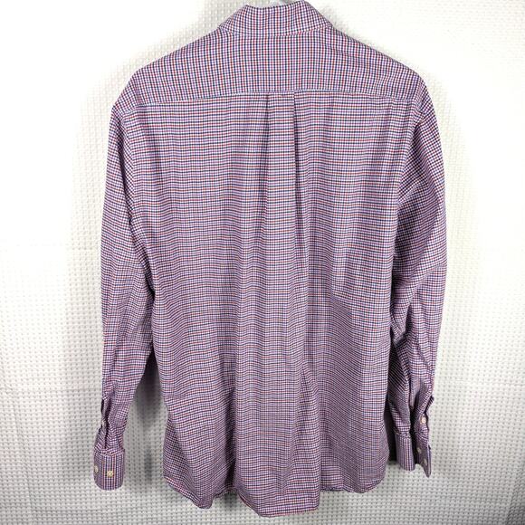 Gitman Bros L Shirt Mens USA Plaid Long Sleeve Kashmyl Cotton Heritage MCM - Picture 3 of 3